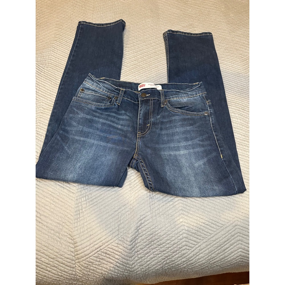 Levis 511 Slim Performance Jeans Dark Wash Denim 28x28 Size 16 Reg
